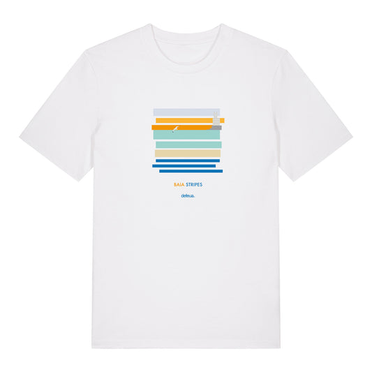 Defeua® "BAIA STRIPES" t-shirt, le strisce della Baia del Silenzio