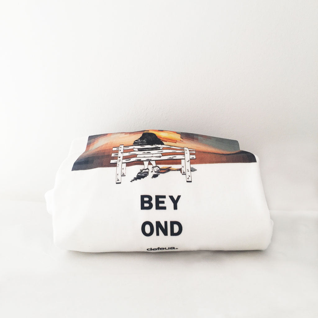 Defeua® T-shirt donna organic BEYOND-pixels dettagli