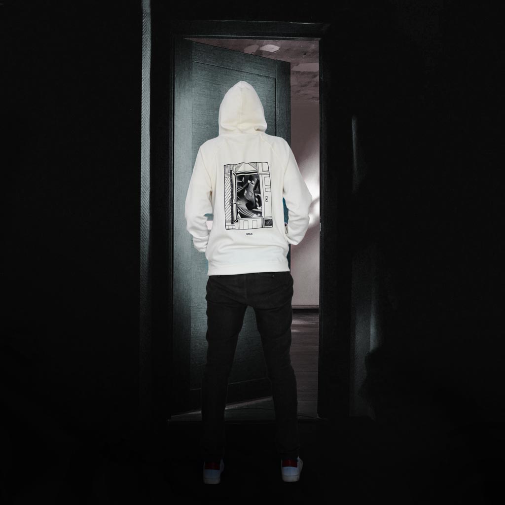 Defeua® DOORS hoodie organic-Escher-Generazione ZETA