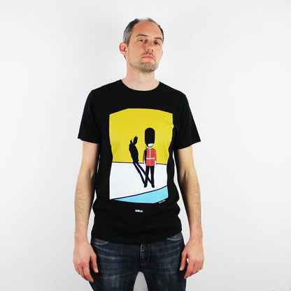 Defeua® SOUL REBEL, tshirt nera punk vs Guardia reale