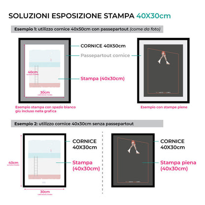 Dimensioni stampe Defeua® disponibili: 21x30 cm, 30x40cm